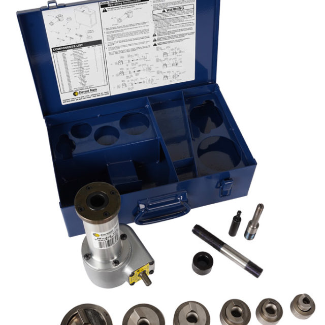 162SS 1/2" 2" Piece Maker™ SS Drill Driven Knockout Set Current Tools