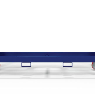 Heavy-duty conduit storage rack on wheels